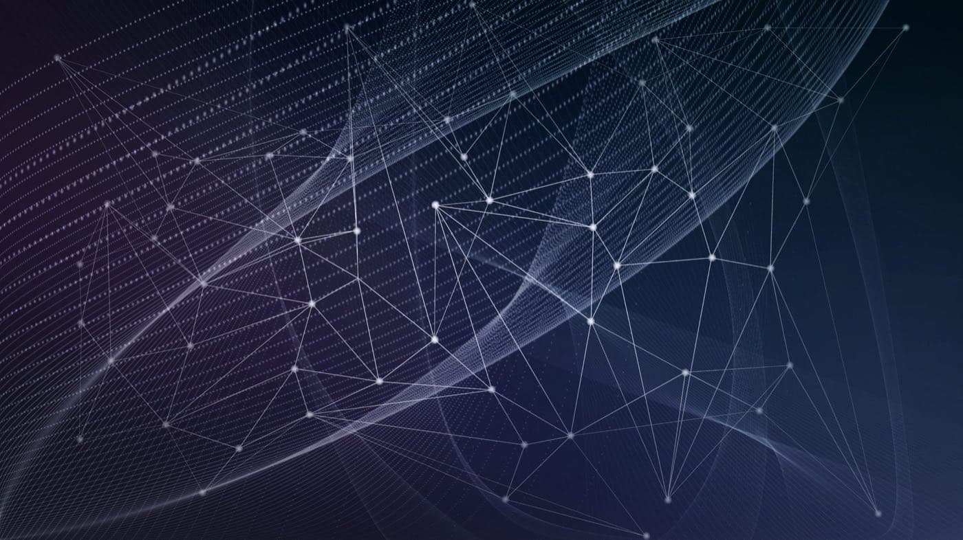 Abstract connected lines representing a structured digital system.